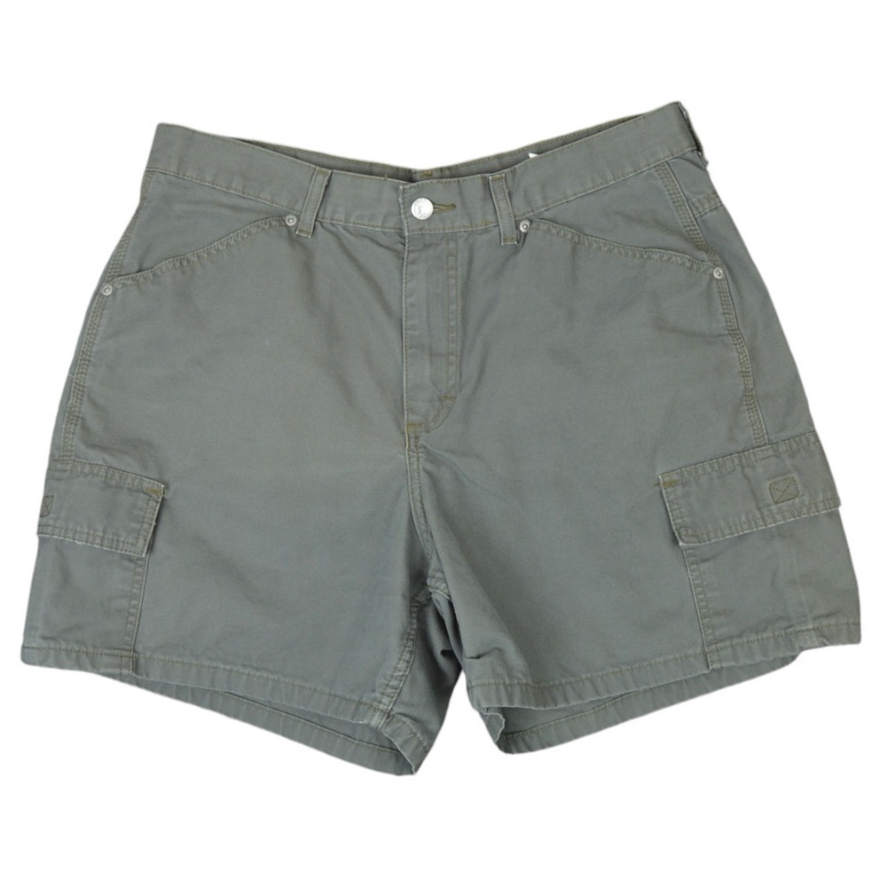 Vintage 90’s Lee Riders High Rise Cargo Shorts, Pale Green - Size 14